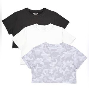 MAX ALLIE Women's Ultra Soft Cropped T Shirt Crew